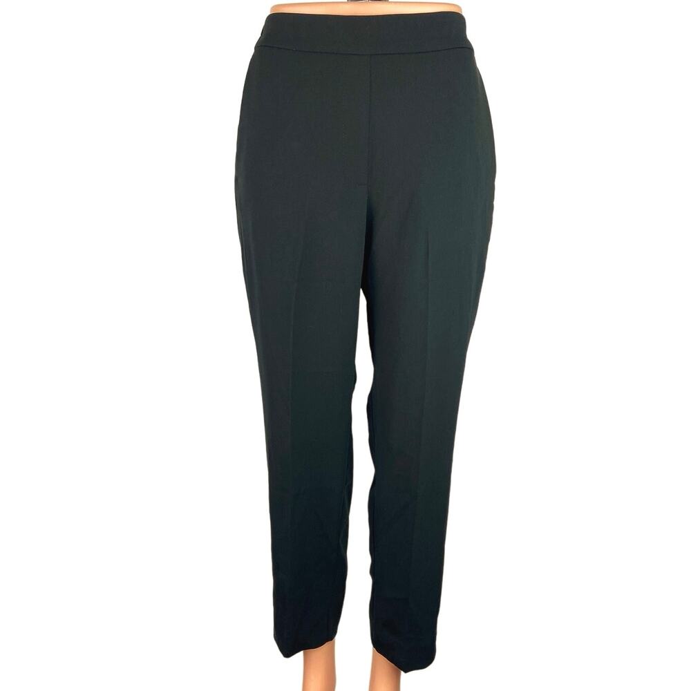 J.Crew Jamie Black High Waisted Straight Leg Chino Dress Trouser Pants Size 8